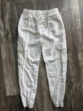 GAP White Cargo Jogger Pantsx Xsmall